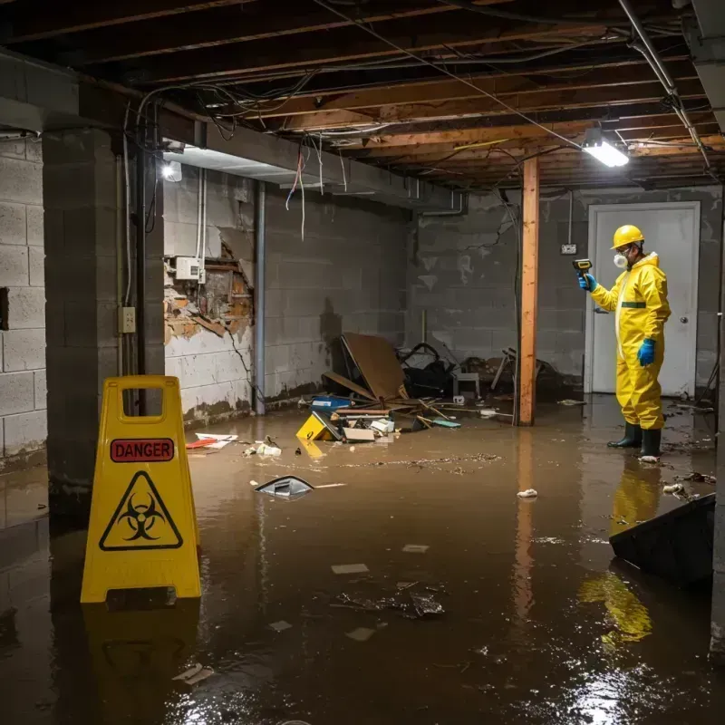 Flooded Basement Electrical Hazard in Shelby County, AL Property